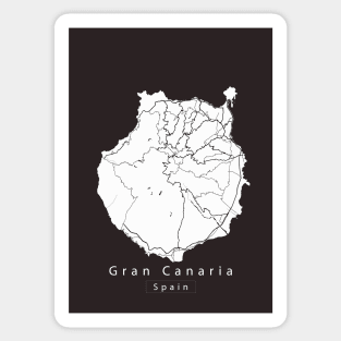 Gran Canaria Spain Island Map Sticker